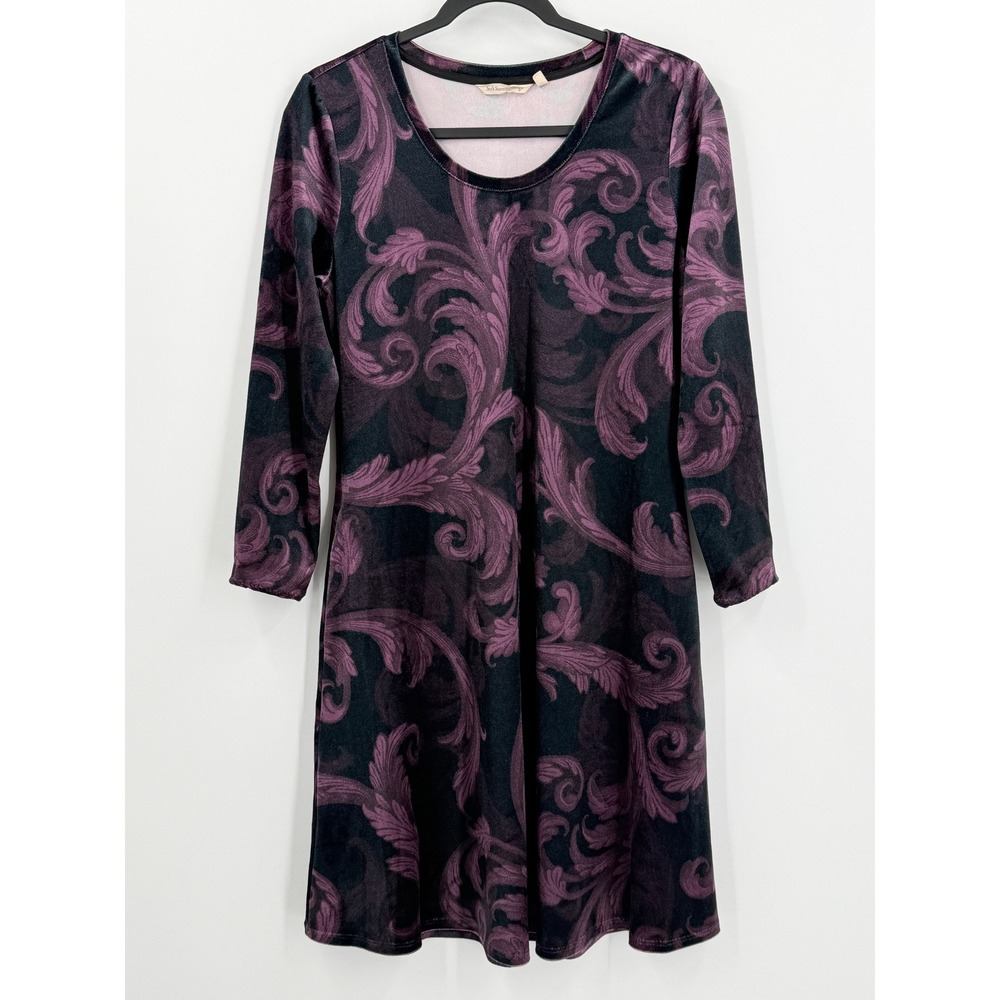 Soft Surroundings Dress Womens S Velvet Whimsigoth Witchy Dark Romantic Grunge